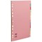 Concord Index Dividers, Jan-Dec, Multicolour Tabs, A4, Multicolour, Pack of 10