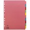 Concord Subject Dividers, 10-Part, Blank Multicolour Tabs, A4, Multicolour