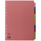Concord Subject Dividers, 10-Part, Blank Multicolour Tabs, A4, Multicolour
