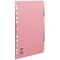 Concord Subject Dividers, Extra Wide, 10-Part, Blank Multicolour Tabs, A4, Multicolour