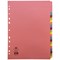 Concord Subject Dividers, 20-Part, Blank Multicolour Tabs, A4, Multicolour