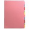 Concord Unpunched Subject Dividers, 10-Part, Blank Multicolour Tabs, A4, Multicolour (Pack of 10)