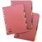 Concord Reinforced Board Subject Dividers, 5-Part, Blank Multicolour Tabs, A4, Multicolour
