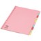 Concord Reinforced Board Subject Dividers, 10-Part, Blank Multicolour Tabs, A4, Multicolour