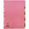 Concord Index Dividers, A-Z, Multicolour Tabs, A4, Multicolour