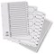Concord Reinforced Board Index Dividers, 1-15, Clear Tabs, A4, White Concord Reinforced Board Index Dividers, 1-15, Clear Tabs, A4, White