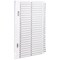 Concord Reinforced Board Index Dividers, 1-50, Clear Tabs, A4, White
