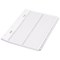 Concord Reinforced Board Index Dividers, 1-50, Clear Tabs, A4, White