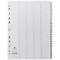 Concord Reinforced Board Index Dividers, 1-100, Clear Tabs, A4, White