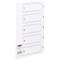 Concord Reinforced Board Index Dividers, 1-5, Clear Tabs, A4, White