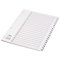 Concord Reinforced Board Index Dividers, 1-20, Clear Tabs, A4, White