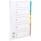 Concord Index Dividers, Extra Wide, 1-5, Multicoloured Tabs, A4, White