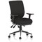 Chiro Medium Back Task Operators Chair, Height Adjustable & Folding Arms, Black
