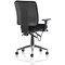 Chiro Medium Back Task Operators Chair, Height Adjustable & Folding Arms, Black