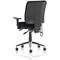 Chiro Medium Back Task Operators Chair, Height Adjustable & Folding Arms, Black