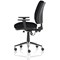 Chiro Medium Back Task Operators Chair, Height Adjustable & Folding Arms, Black