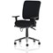Chiro Medium Back Task Operators Chair, Height Adjustable & Folding Arms, Black