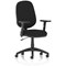 Eclipse Plus I Operator Chair, Black, With Height Adjustable Arms