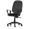 Eclipse Plus II Operator Chair, Fixed Height Arms, Black