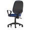 Eclipse Plus II Operator Chair, Fixed Height Arms, Blue
