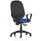 Eclipse Plus II Operator Chair, Fixed Height Arms, Blue