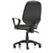 Eclipse Plus II Operator Chair, Fixed Height Arms, Charcoal