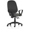 Eclipse Plus II Operator Chair, Fixed Height Arms, Charcoal