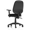 Eclipse Plus II Operator Chair, Height Adjustable Arms, Black