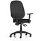 Eclipse Plus II Operator Chair, Height Adjustable Arms, Black