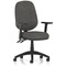 Eclipse Plus II Operator Chair, Height Adjustable Arms, Charcoal Eclipse Plus II Operator Chair, Height Adjustable Arms, Charcoal