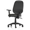 Eclipse Plus II Operator Chair, Height Adjustable Arms, Charcoal