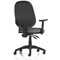 Eclipse Plus II Operator Chair, Height Adjustable Arms, Charcoal