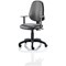 Eclipse Plus II Operator Chair, Black Vinyl, With Height Adjustable Arms