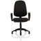 Eclipse Plus XL Operator Chair, Headrest, Fixed Height Arms, Black