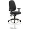 Eclipse Plus XL Operator Chair, Black, With Height Adjustable Arms