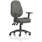 Eclipse Plus XL Operator Chair, Charcoal, With Height Adjustable Arms