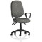 Eclipse Plus III Operator Chair, Fixed Height Arms, Charcoal