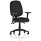Eclipse Plus III Operator Chair, Height Adjustable Arms, Black