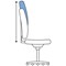 Eclipse Plus III Operator Chair, Blue, With Height Adjustable Arms