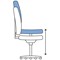 Eclipse Plus III Operator Chair, Blue, With Height Adjustable Arms