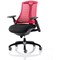 Flex Task Operator Chair, Black Seat, Red Back, Black Frame