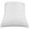 Flex Task White Frame & Black Seat Operator Chair, Headrest, Height Adjustable Arms, White Back