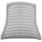 Flex Task White Frame & Black Seat Operator Chair, Headrest, Height Adjustable Arms, Grey Back