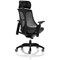 Flex Task Black Frame & Seat Operator Chair, Headrest, Height Adjustable Arms, Black Back