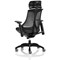 Flex Task Black Frame & Seat Operator Chair, Headrest, Height Adjustable Arms, Black Back