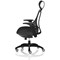 Flex Task Black Frame & Seat Operator Chair, Headrest, Height Adjustable Arms, Black Back