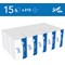 Scott Performance 1-Ply M-Fold Hand Towels, White, Pack of 3180