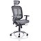 Mirage Executive Chair with Headrest, Black Mesh, Assembled