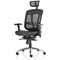 Mirage Mesh Back Executive Chair, Headrest, Height Adjustable Arms, Black