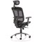 Mirage Mesh Back Executive Chair, Headrest, Height Adjustable Arms, Black